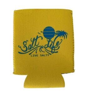Salt Life Can Koozie Foam Live Salty Yellow Blue Men Women Standard Size OS